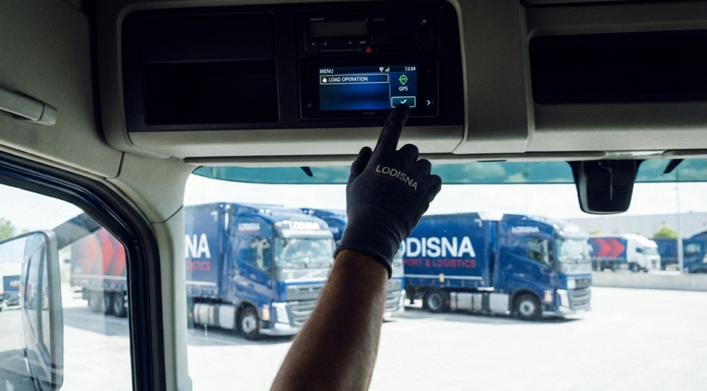 Evitarea amenzilor cu tahograful G2V2 într-un Contract Șoferi C+E la Lodisna.