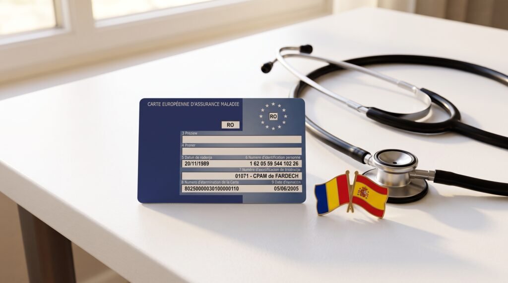 Cardul european de sănătate șofer contract Spania beneficii medicale România