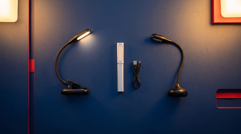 Tipuri lămpi citit noapte șofer TIR clip LED USB flexibil ghid alegere cabină